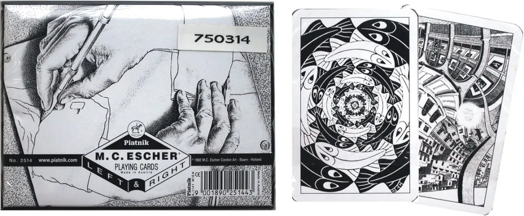 Piatnik Escher Links & Rechts Speelkaarten 750314
