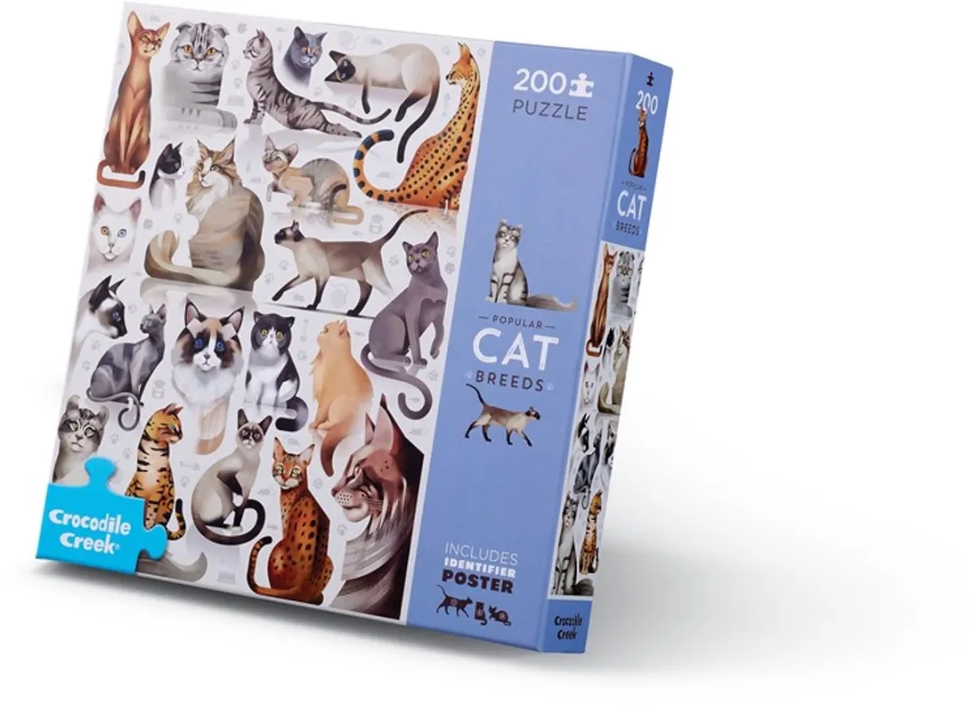 Crocodile Creek CC27002 Puzzel Katten - 200 Stuks - Multicolor