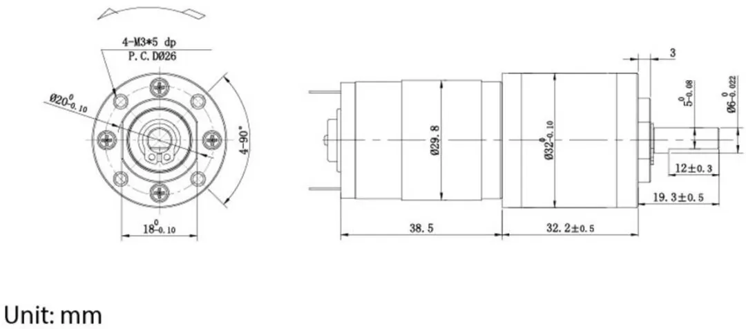 Tru Components TC-13609508 Gelijkstroommotor 24V 0.6A 0.294Nm