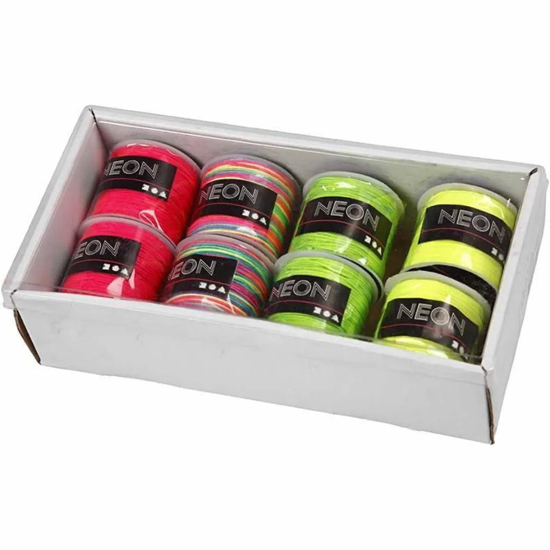 Creativ Company Neon Macramékoord Multicolor - 224m (8x28m)