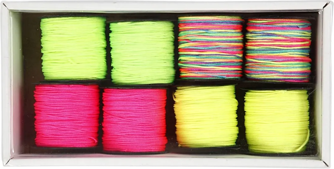 Creativ Company Neon Macramékoord Multicolor - 224m (8x28m)