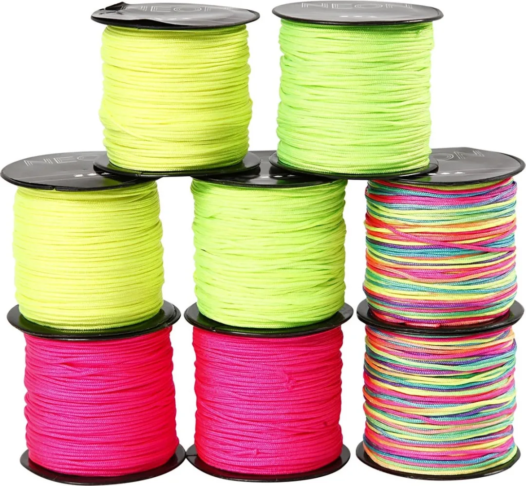 Creativ Company Neon Macramékoord Multicolor - 224m (8x28m)