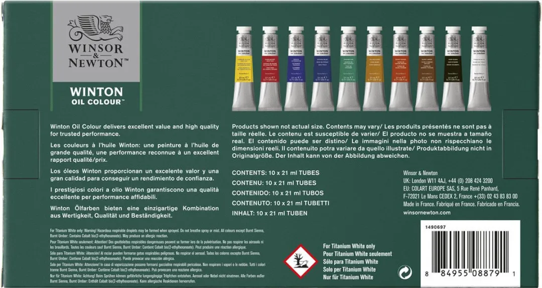 Winsor & Newton Winton Olieverf Starterset 10x21ml