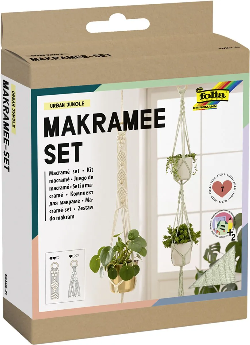 Folia Macramé-set Urban Jungle