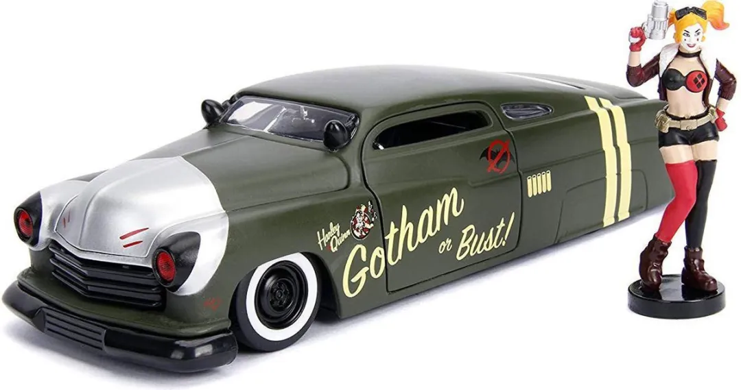Jada Toys 1951 Mercury Harley Quinn DC Comics Bombshells 1:24