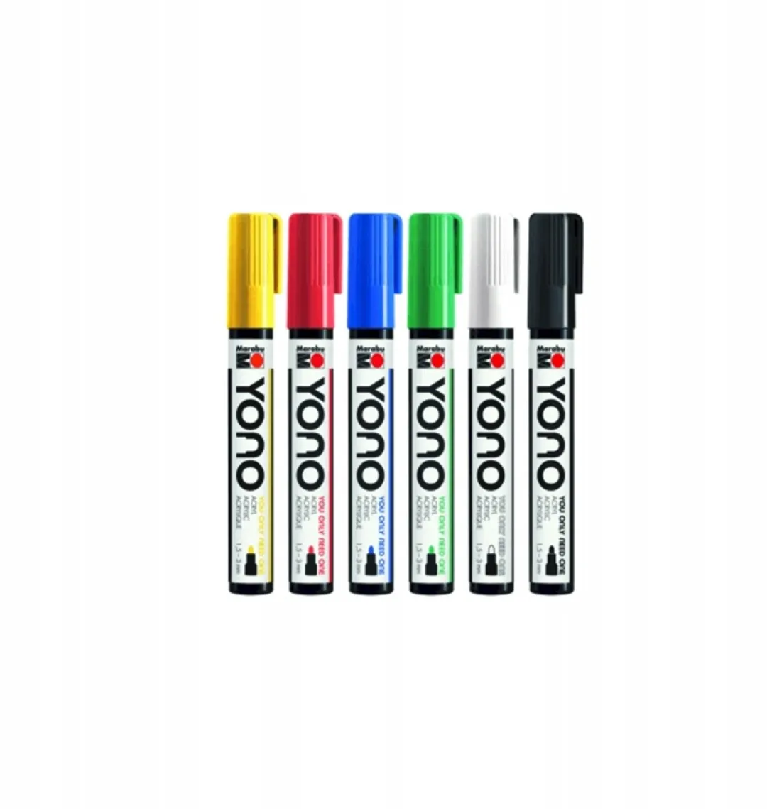 Marabu YONO Acrylstiftenset - 6 Kleuren Multicolor