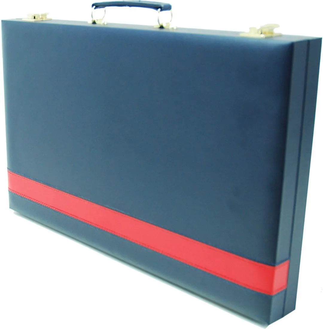 HOT Games Backgammon Koffer 604180 - 46x58cm - Blauw