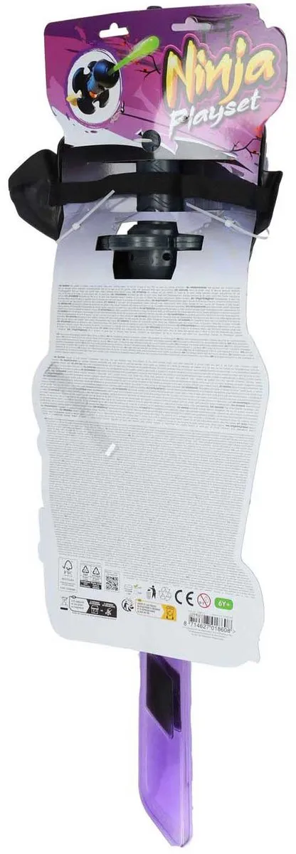 Ninja lichtzwaard en masker speelgoed met licht en geluid 4 assorti.