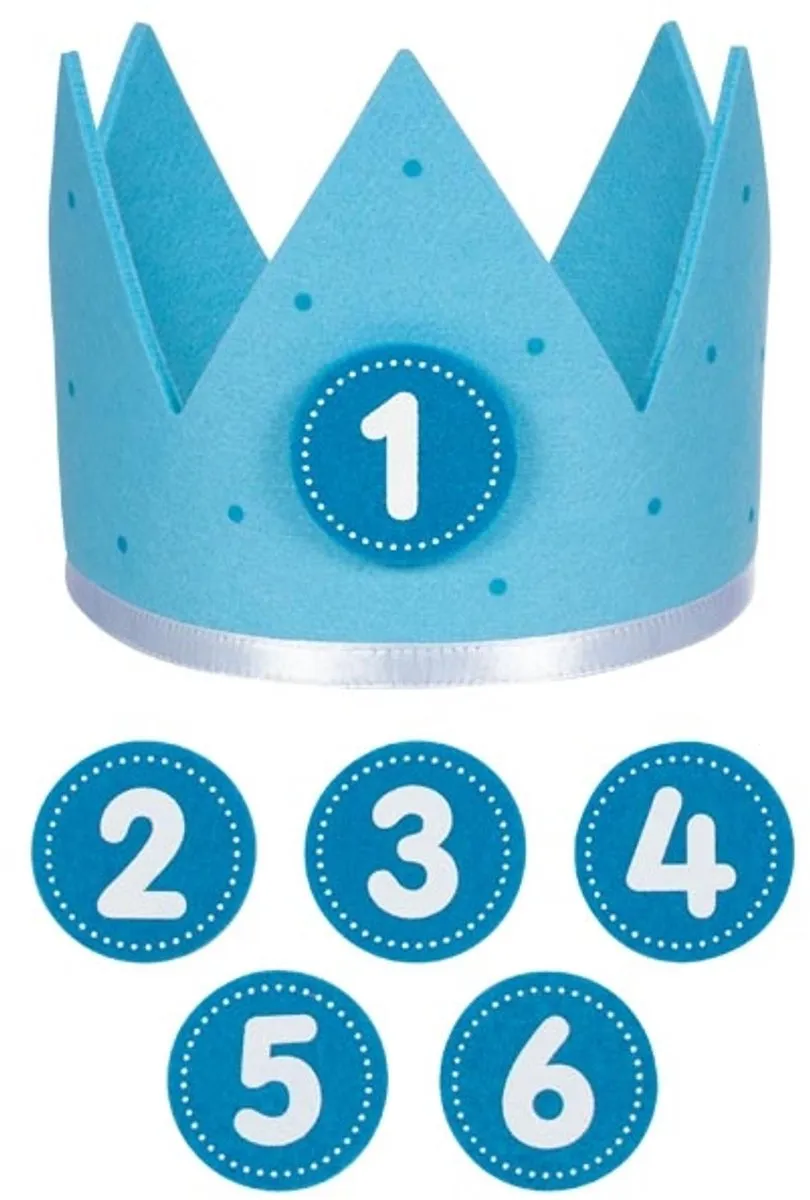 Goki Verjaardagskroon Blauw