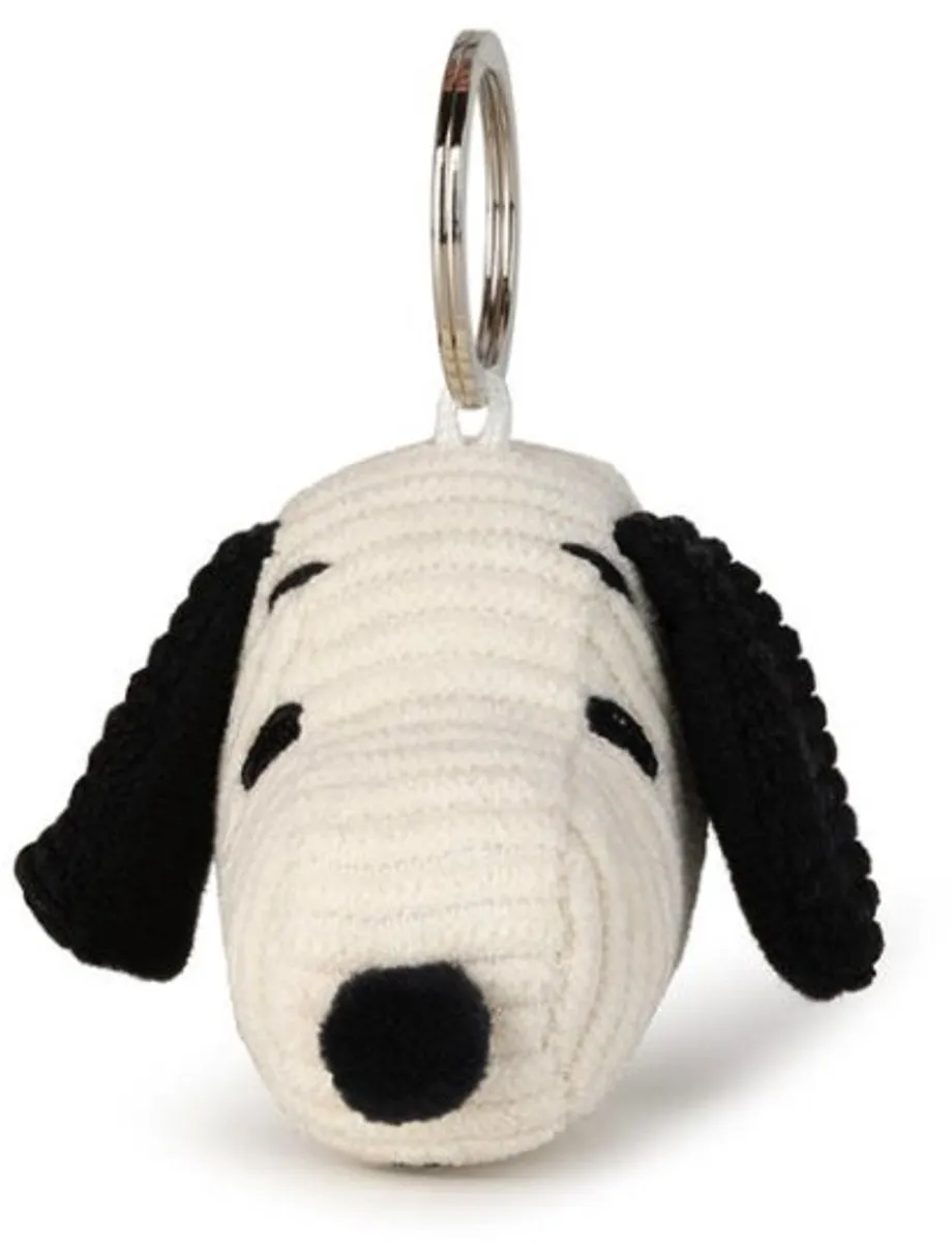 Bon Ton Toys Peanuts Snoopy Sleutelhanger - Corduroy - 4,5 cm - Zwart/Crème