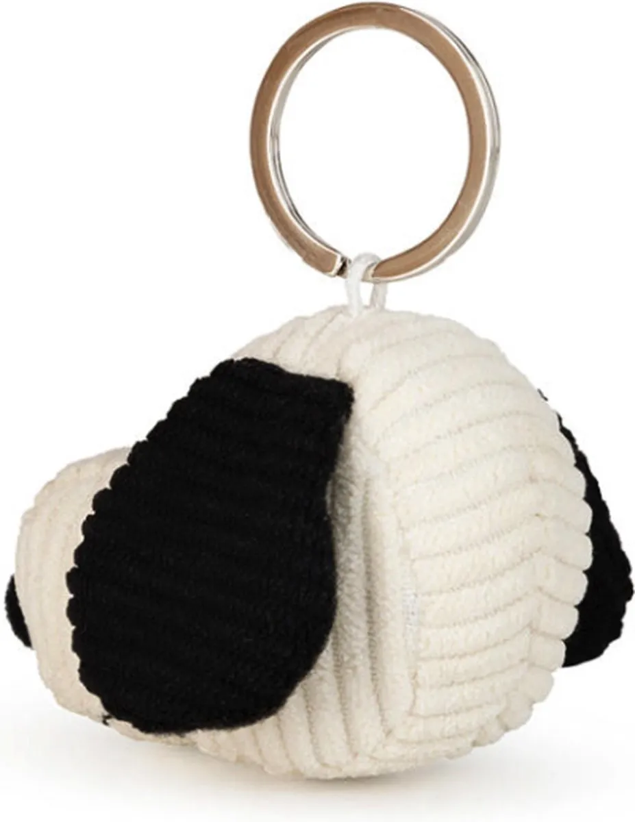 Bon Ton Toys Peanuts Snoopy Sleutelhanger - Corduroy - 4,5 cm - Zwart/Crème