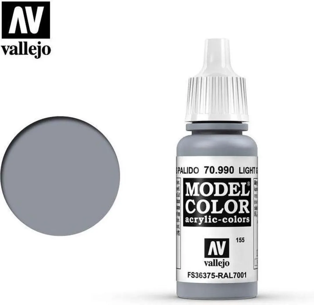 Vallejo Model Color Light Grey Acrylverf 17ml