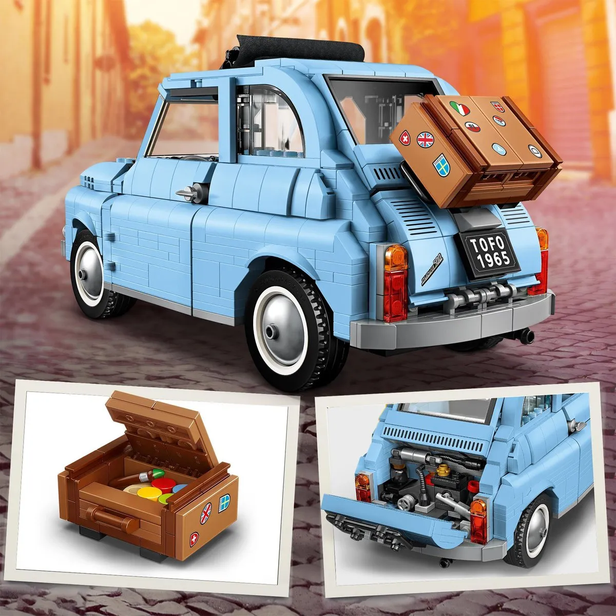 LEGO Creator Expert Fiat 500 77942 - 960 Stukken - Lichtblauw - afbeelding 6 van 6