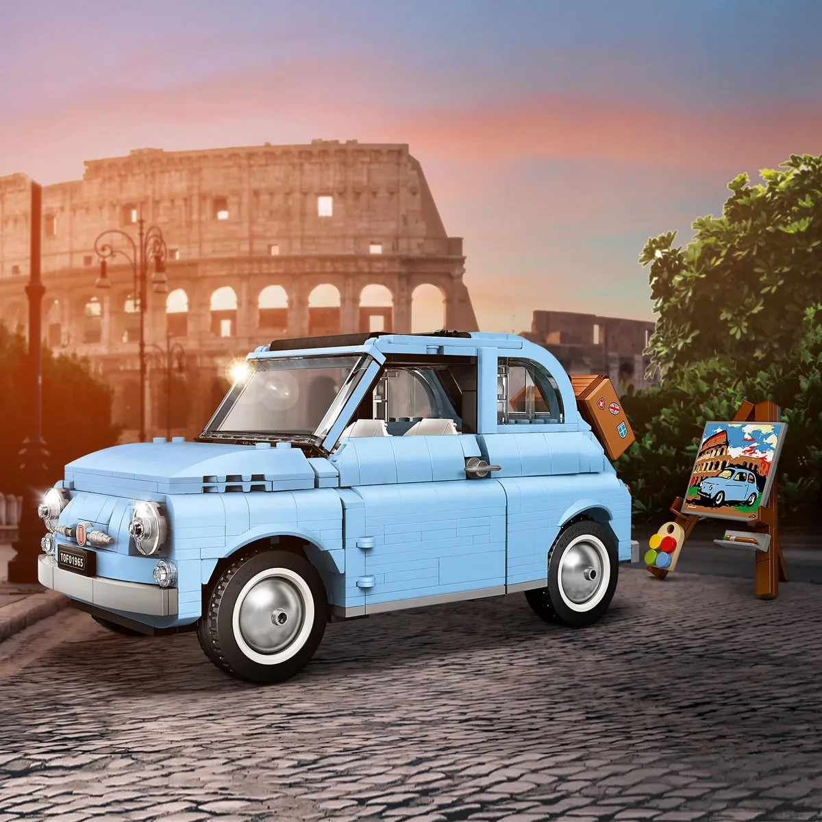 LEGO Creator Expert Fiat 500 77942 - 960 Stukken - Lichtblauw