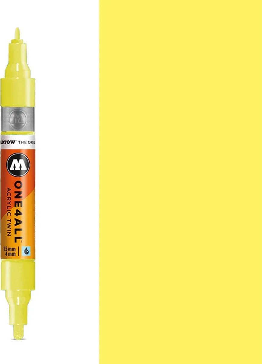 Molotow One4All Twin Marker Neon Geel