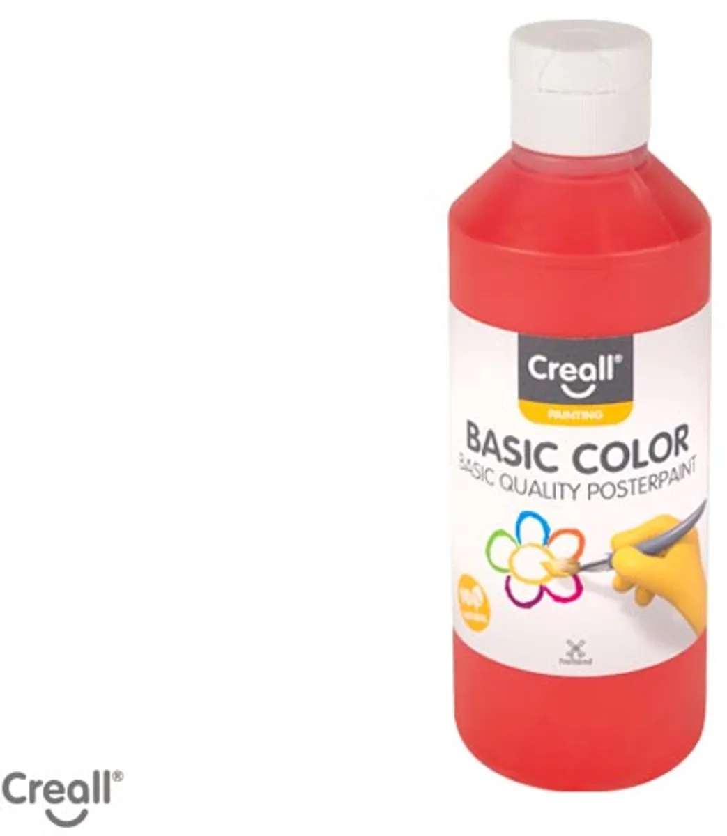 Creall Plakkaatverf Rood 250ml