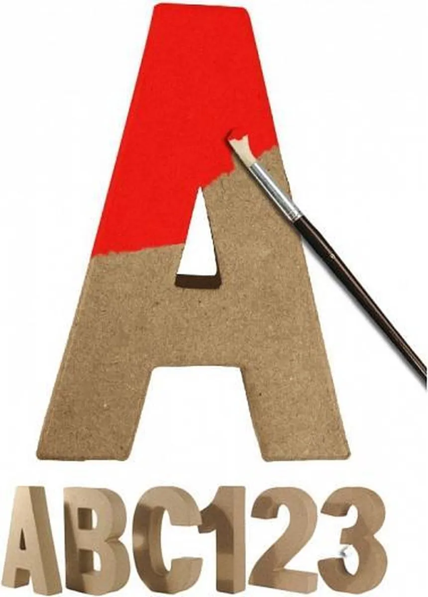 Rayher Papier Mache Letter C - Beige
