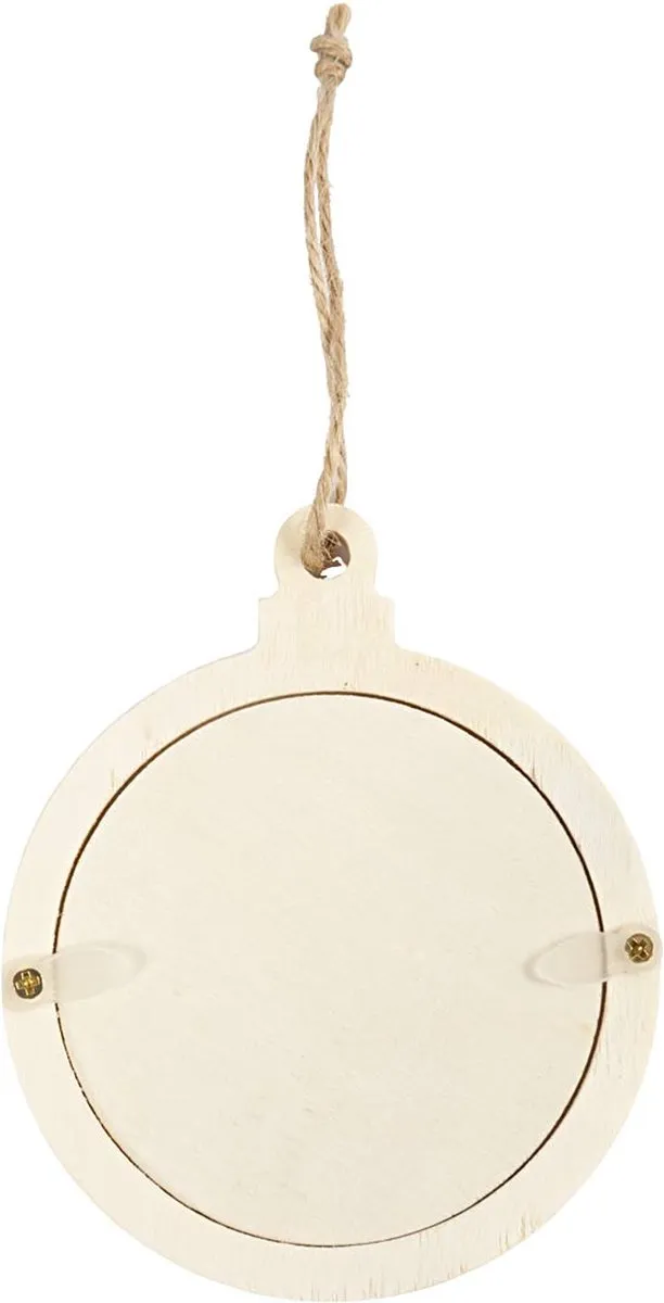 Creativ Company Houten Lijst met Ophangkoord 8cm - Multicolor