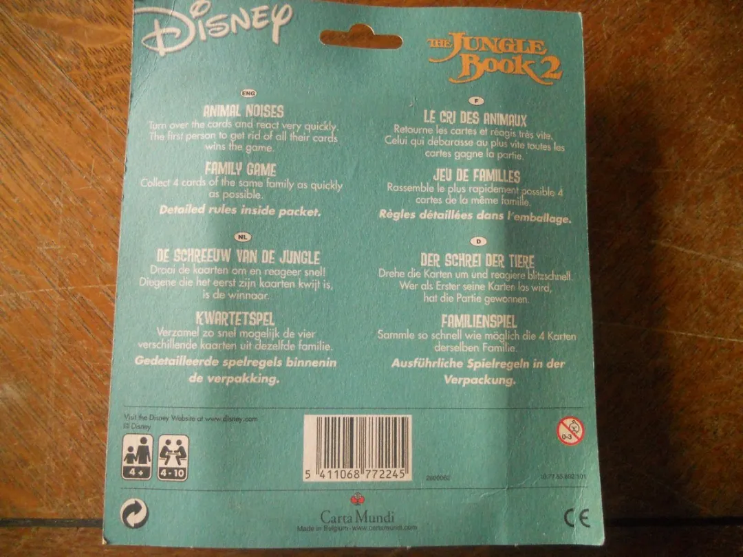 the jungle book 2 : animal noises - de schreeuw van de jungle - le cri des animaux - der schrei der tiere