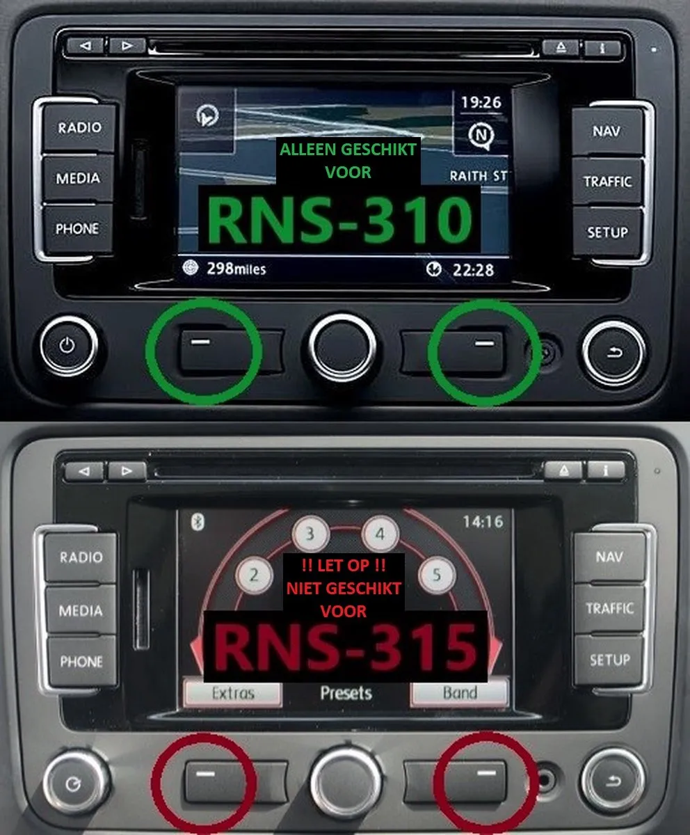 TomTom Volkswagen FX RNS 310 SD Navigatie - Zwart