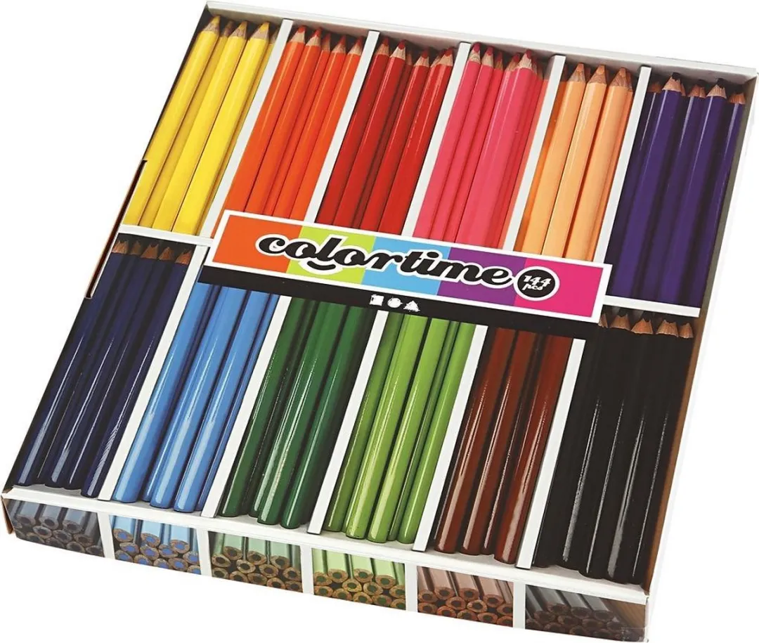 Colortime Jumbo Kleurpotloden 144 Stuks