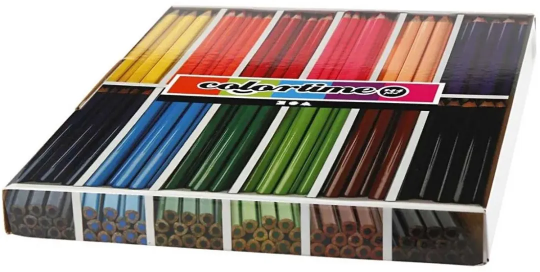 Colortime Jumbo Kleurpotloden 144 Stuks - 12 Kleuren