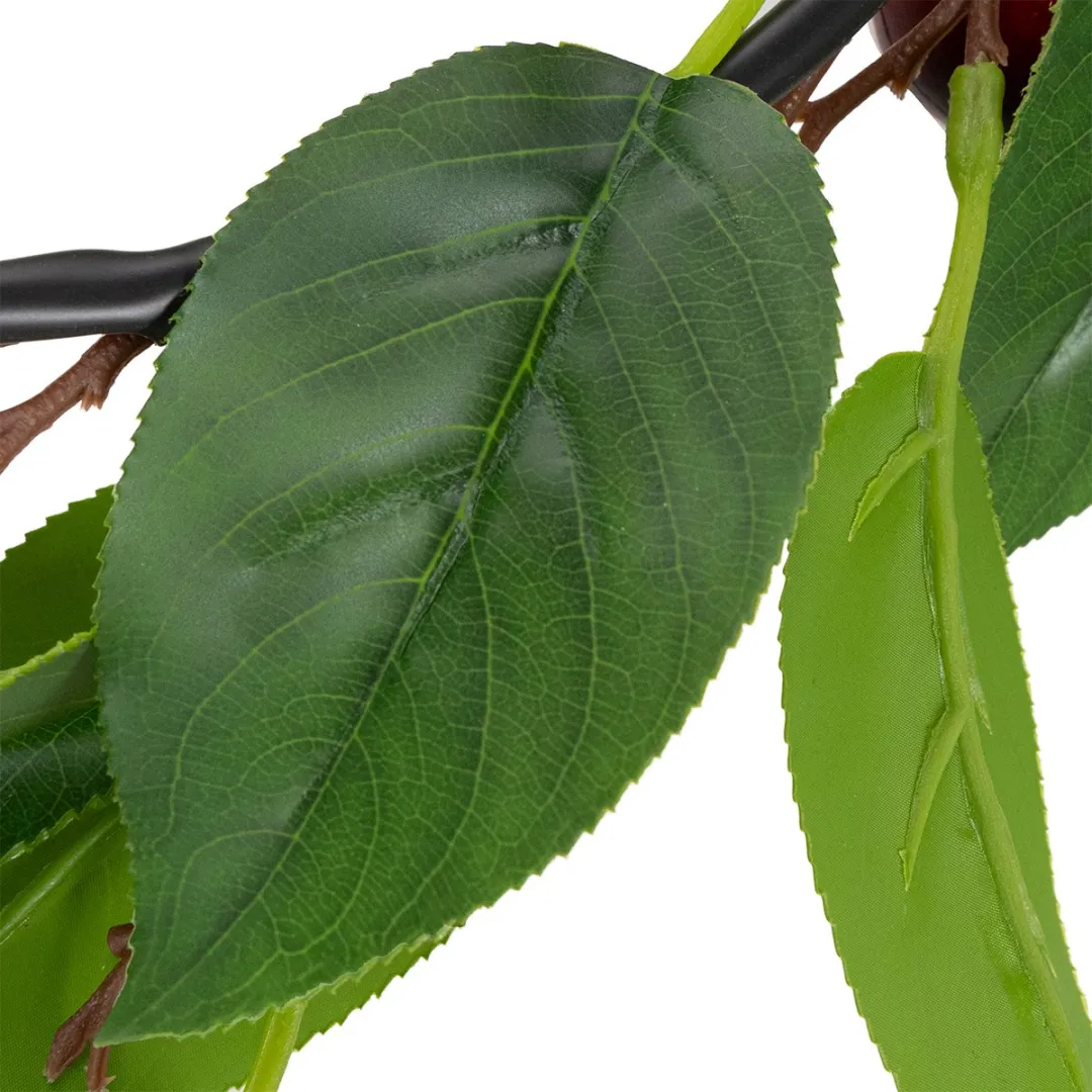 Kunstmatige slinger met kersen. Perfect voor een natuurlijke kamerdeco