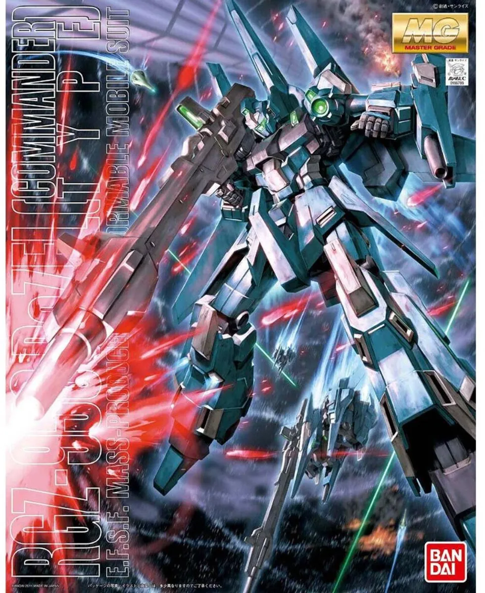 Bandai Gundam RGZ-95C MG 1/100 REZEL COMMANDER TYPE - VER OVA Robot Modelbouw