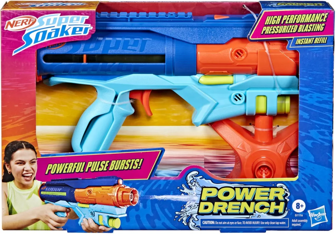 Nerf Super Soaker Power Drench Waterblaster - Blauw
