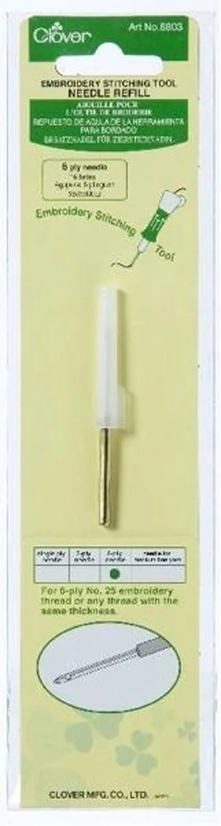Clover Punchnaald 6-draads (6-ply) - navulling