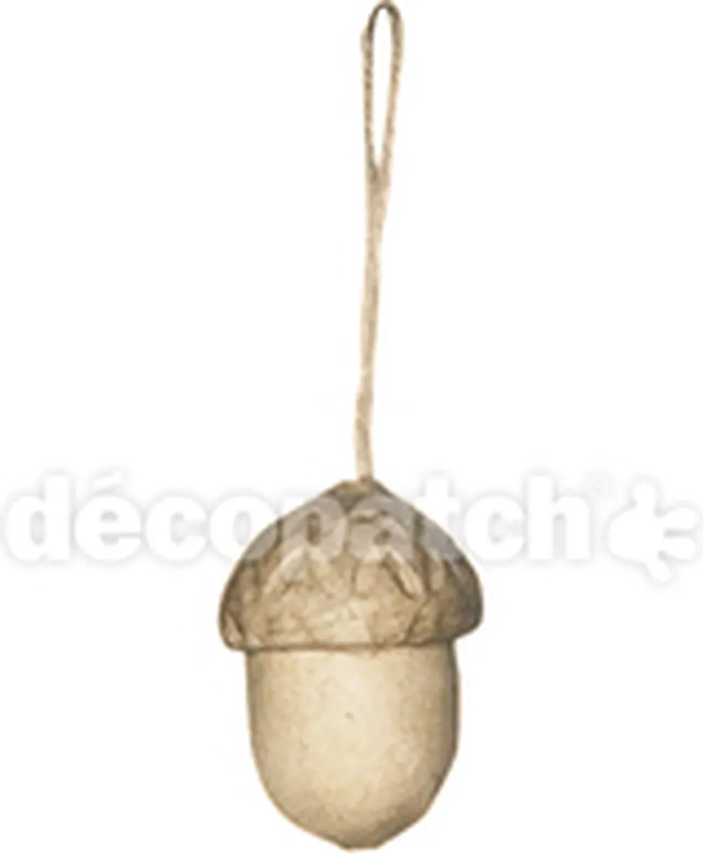 hanger kerstmis eikel noot om op te hangen 6,5 cm.