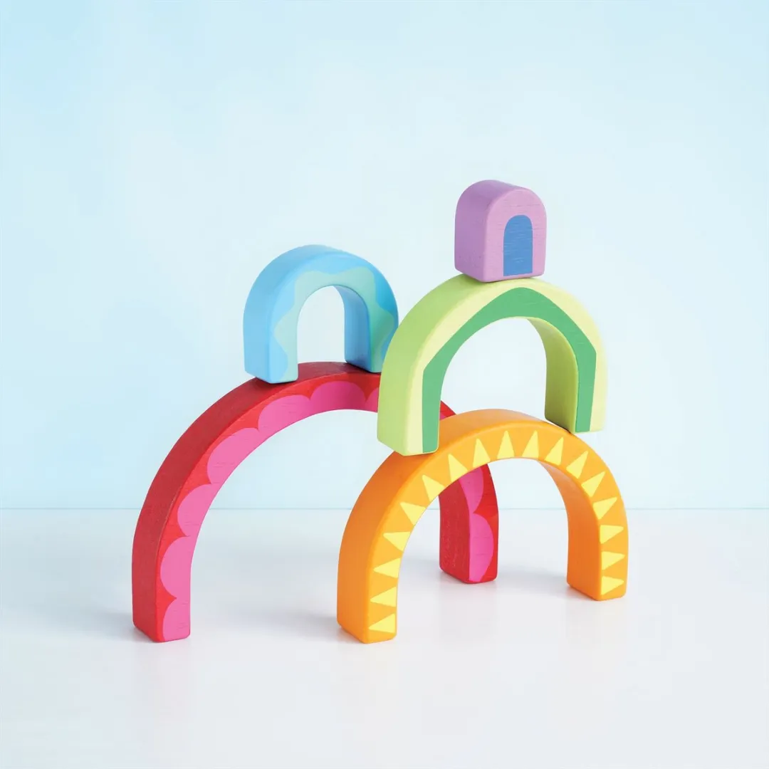Le Toy Van Rainbow Tunnel Speelgoed - 5 Stuks