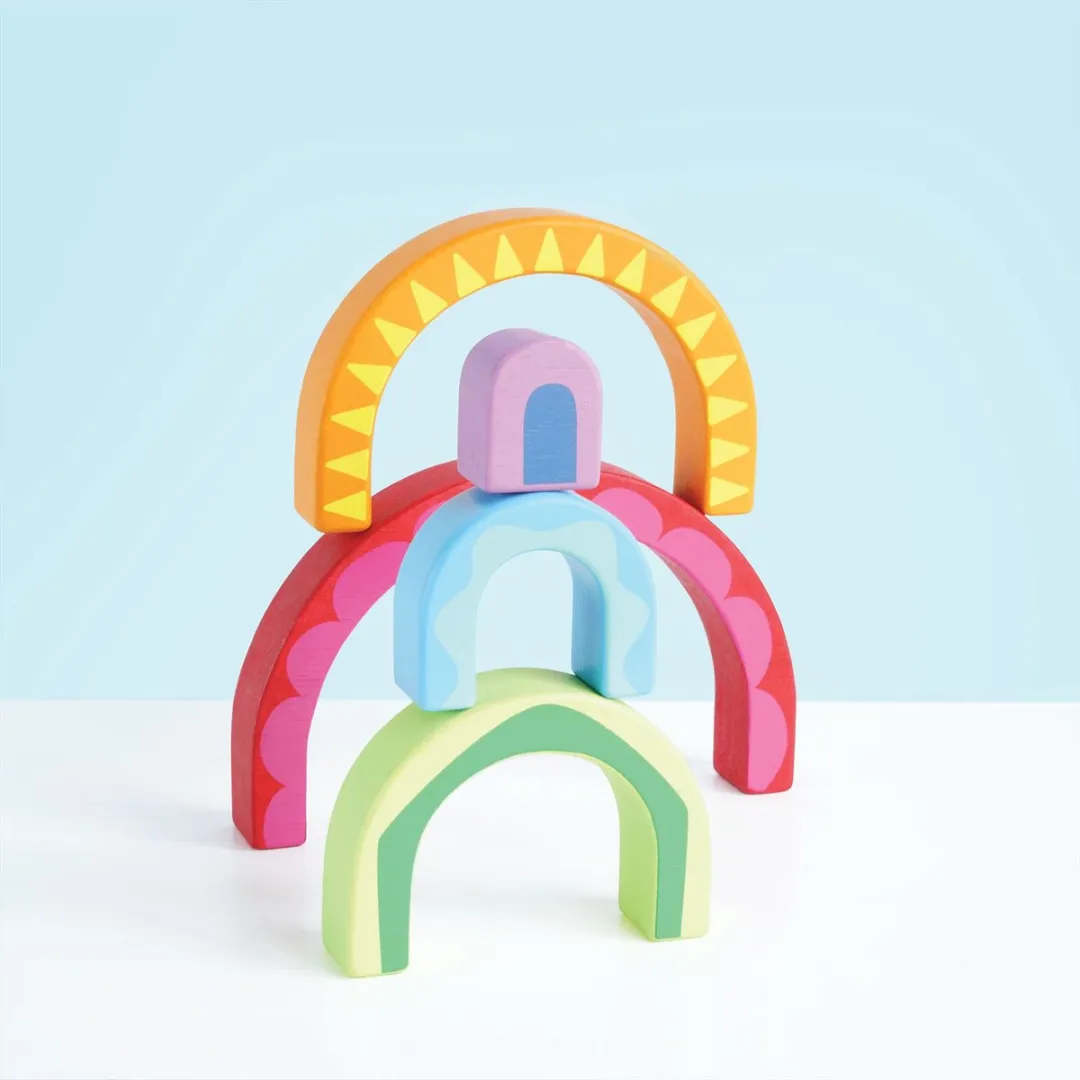 Le Toy Van Rainbow Tunnel Speelgoed - 5 Stuks