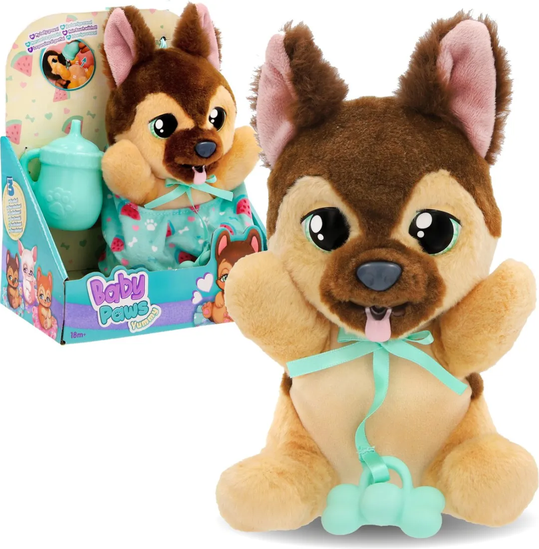 Baby Paws Yummy Duitse Herder - Interactieve pluchen knuffel