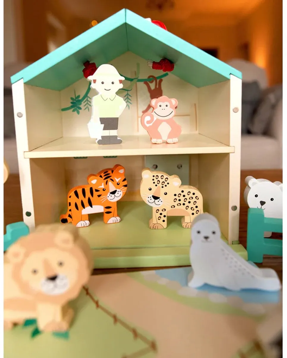 Orange Tree Toys OTT11884 Houten Zoo Playset - Multicolor - afbeelding 6 van 6