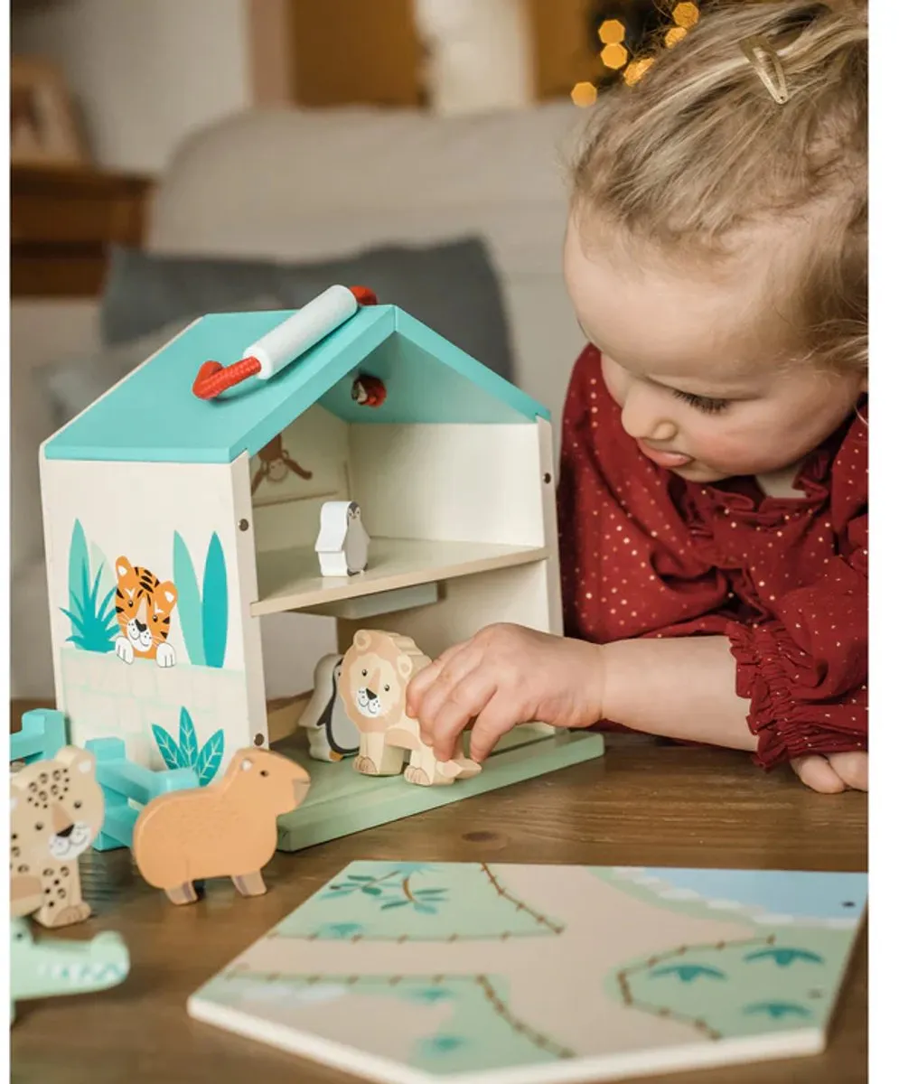 Orange Tree Toys OTT11884 Houten Zoo Playset - Multicolor