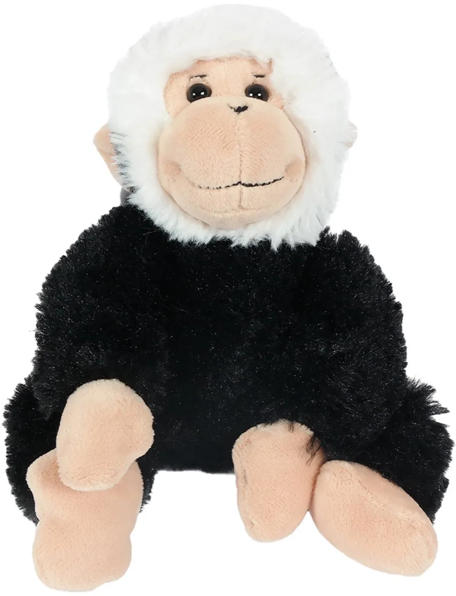 PIA Soft Toys Pluche Aap - 15cm - Zwart
