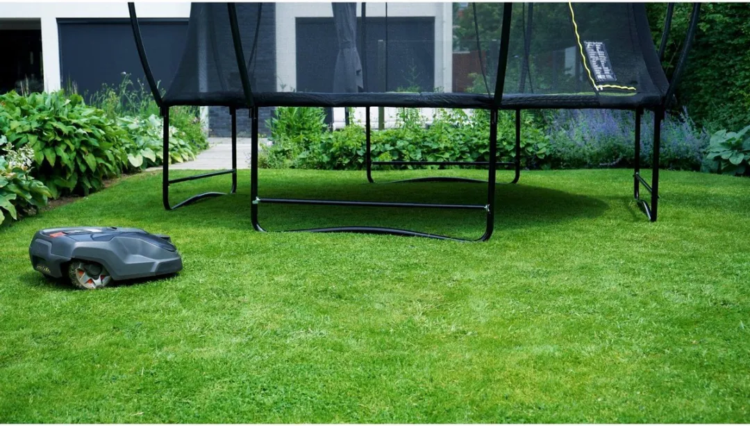 EXIT Robotmaaierstop L Trampoline - Set van 2 - Zwart
