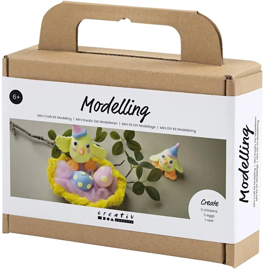 Creativ Company Mini Hobbyset Boetseren Pasen - Multicolor
