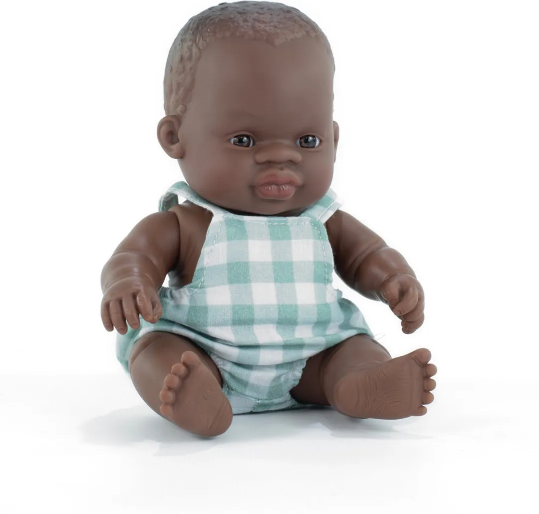 Miniland Babypop Afrikaanse jongen 21cm - Multicolor - MPN 8413082330026 - afbeelding 6 van 6