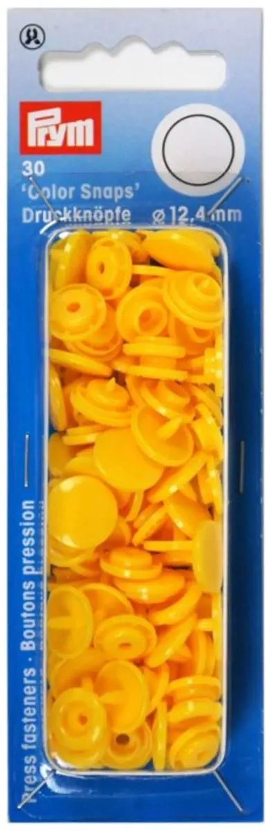 Prym Drukknoop ColorSnaps 12,4mm Geel - 30 Stuks