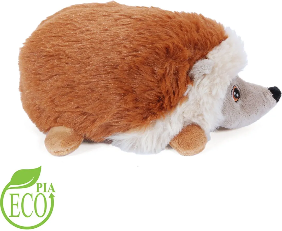 PIA Soft Toys Eco Knuffel Egel 20cm - Oranjebruin/Créme