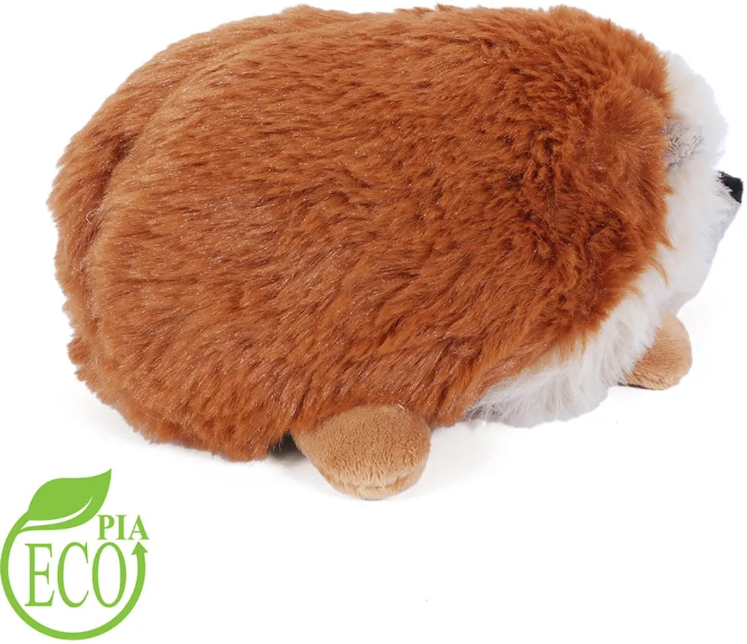 PIA Soft Toys Eco Knuffel Egel 20cm - Oranjebruin/Créme