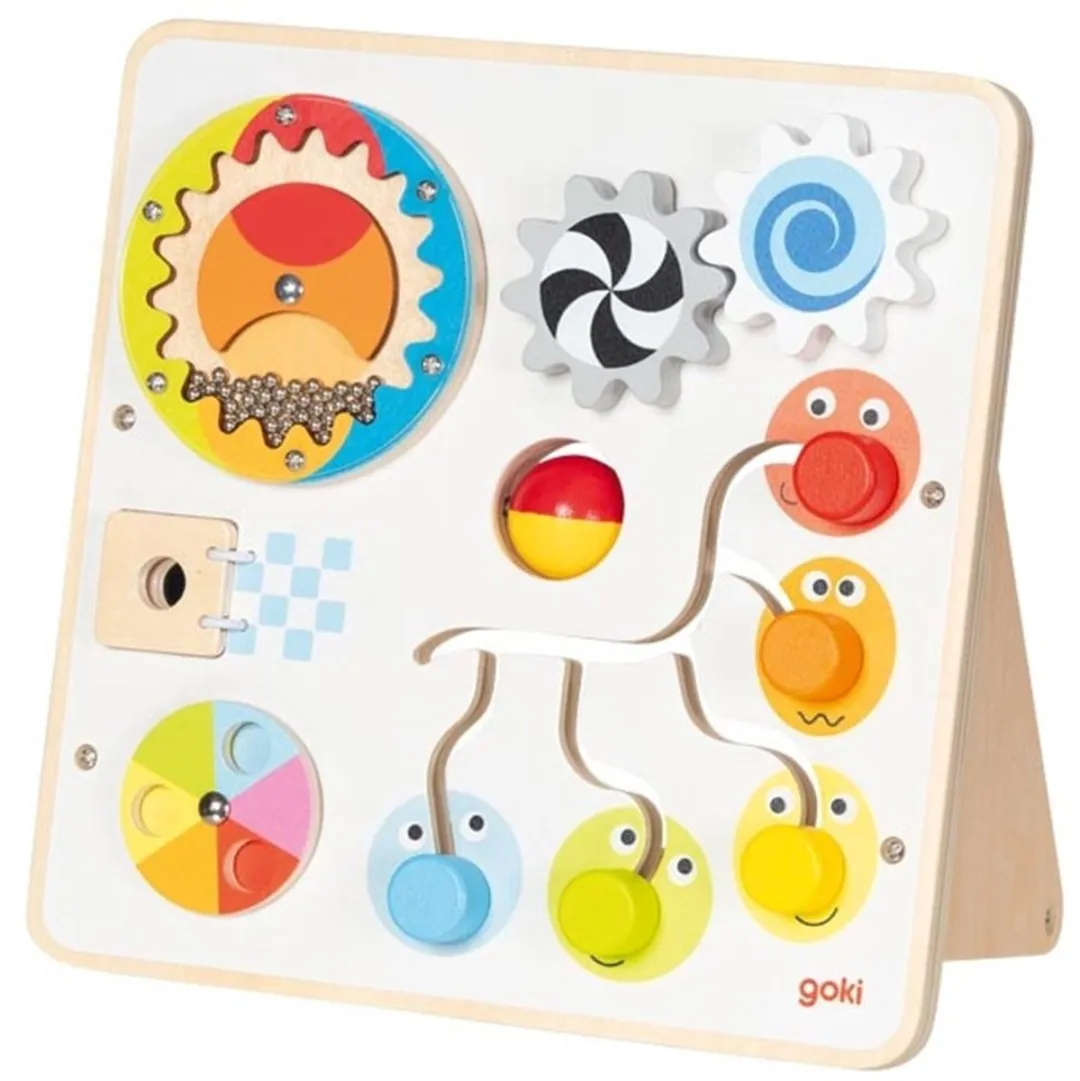 Goki Houten Activiteitenbord Multicolor