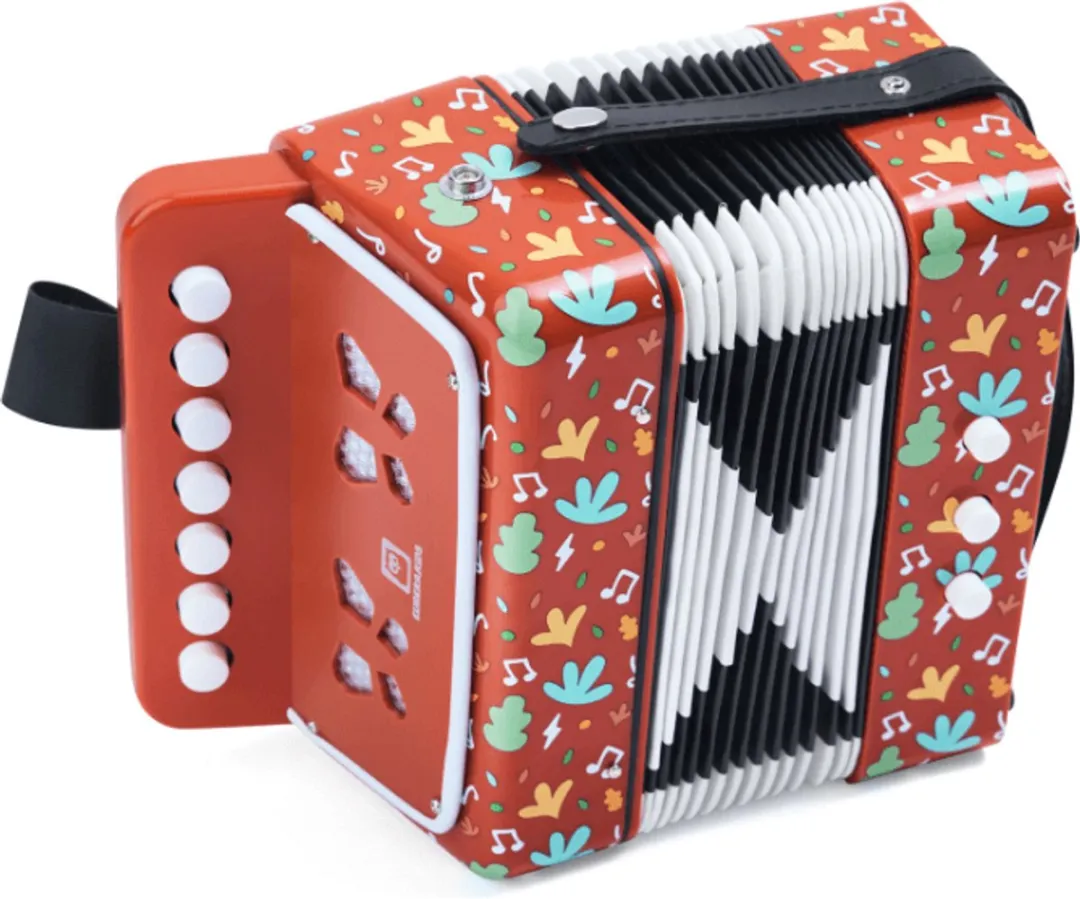 Eurekakids Little Accordeon - 7 Muziekknoppen Rood
