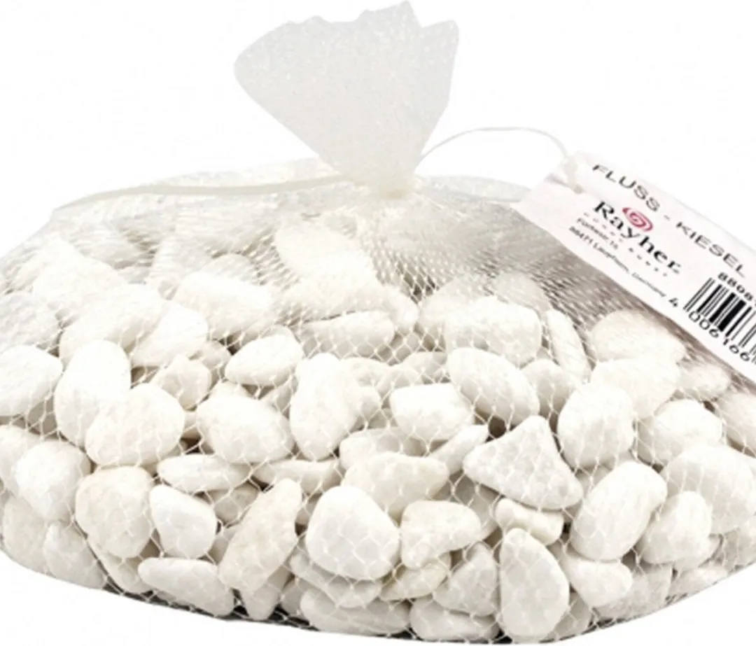 Rayher Witte Kiezels 1kg - 0.5-2cm
