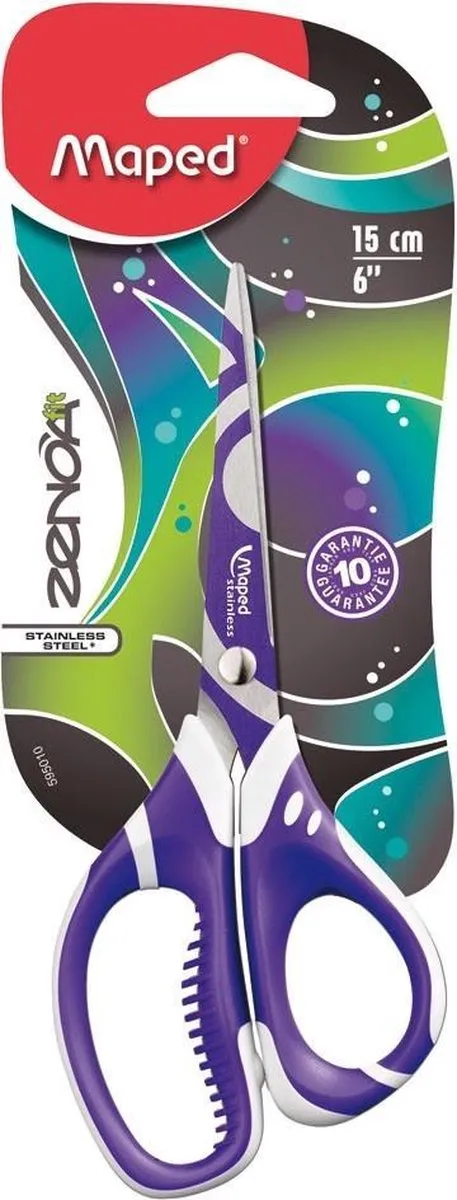 Maped Zenoa Fit Schaar 15cm - Paars/Wit
