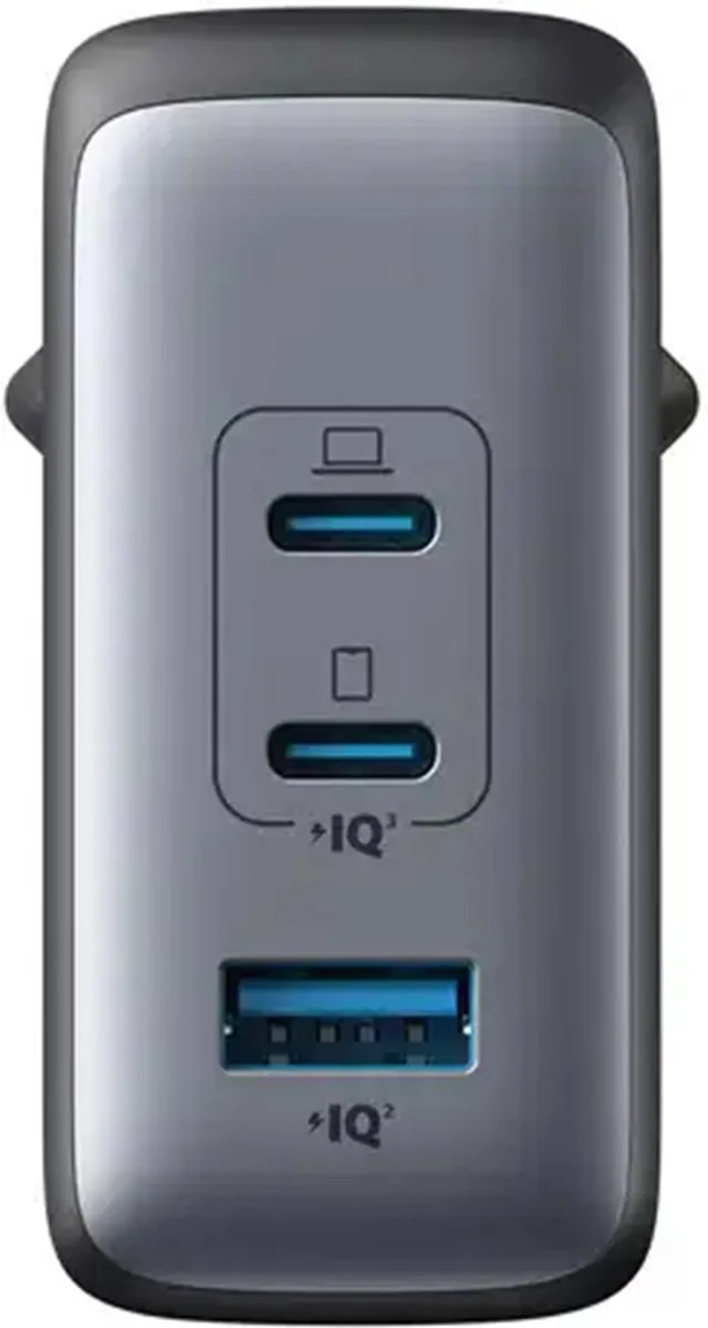 Anker 736 Nano II A2145G11 USB-C Oplader 100W - 3 Poorten - Zwart