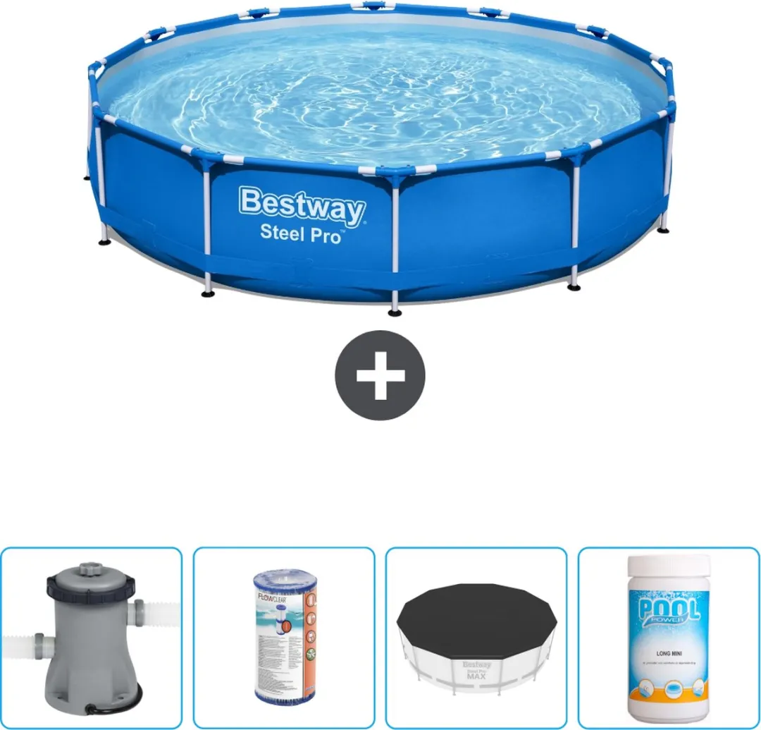 Bestway Steel Pro Zwembad 366x76cm Blauw