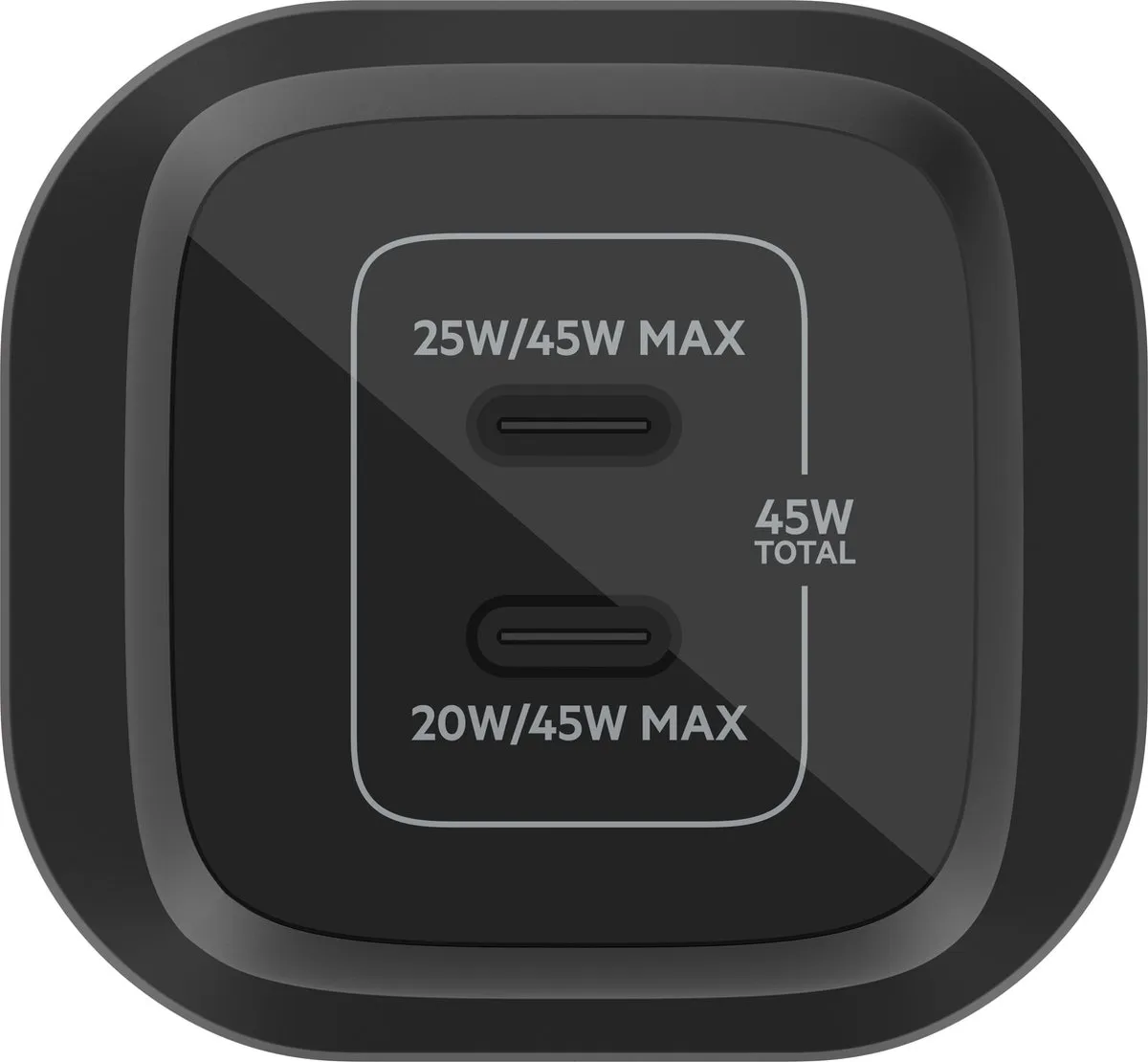 Belkin Boost-Up Charge Pro WCH011vfBK USB-C Adapter 45W - Zwart